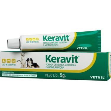 Imagem de Keravit Pomada Oftálmica 5g - Vetnil