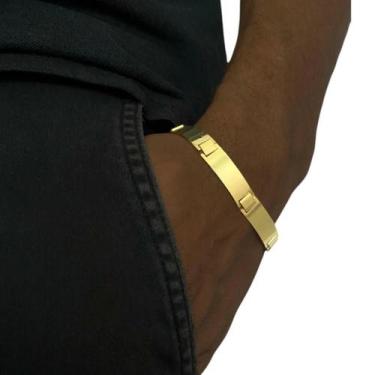Imagem de Bracelete Liso 10Mm - Banhado A Ouro 18K - Tojoia18K