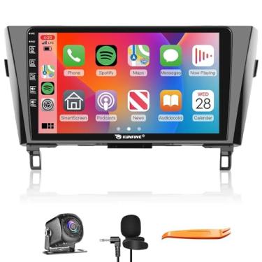 Imagem de CarPlay Android Navegação Automática Rádio GPS Estéreo Câmera Reversa Tela IPS Touchscreen 10 polegadas Tablet Pad Pad Media Player para Nissan Rogue X-taril Qashqai 2014-2018, se aplicável Quad Core