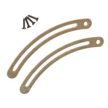 Imagem de 20 PCS Suporte de Tampa Dobradiças, Suporte do Gabinete de Cobre à Prova de Ferrugem Com Dobradiça Com Charme Vintage para Caixas de Madeira, Caixas de Jóias, Baús, Móveis (Cor de latão) (Cor de