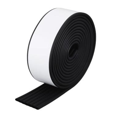 Imagem de OLYCRAFT Almofadas de escada de beliche preto de 5,5 metros de largura com adesivo de 8 mm de espessura para degraus de escada, protetores de canto confortáveis para os pés