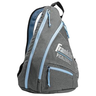 Imagem de (Black/Neon Yellow) - Franklin Sports Pickleball Sling Bag - Official Pickleball Bag of The U.S. Open Pickleball Championships - Adjustable - Grey/Blue