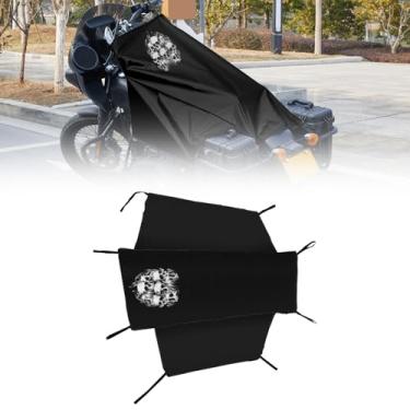 Imagem de Dream Apparel Capa de assento de motocicleta proteção solar impermeável ao ar livre chuva proteção contra poeira ajuste universal resistente à prova de vento capa de veículo motocicleta com bolsa de