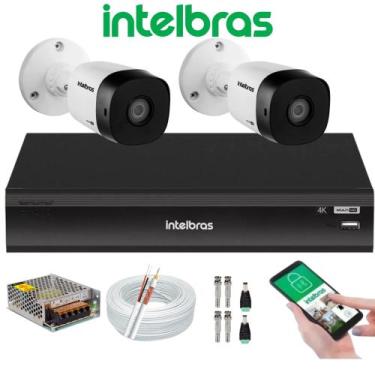 Imagem de Kit 2 Câmera de Segurança Full Hd 1080p 1220b Intelbras Dvr Inteligent