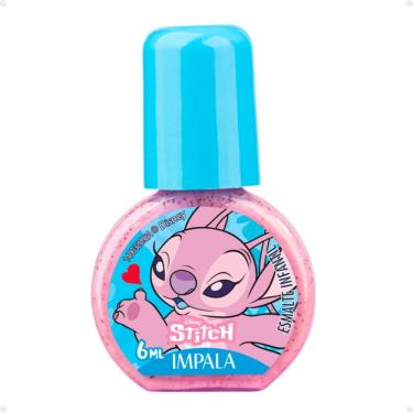 Imagem de Esmalte Infantil Impala Disney Stitch Brilho Angelical 6ml