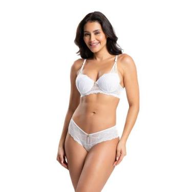 Imagem de Conjunto Galisteu IMI Lingerie  Renda com Calcinha Fio Duplo Sensual e