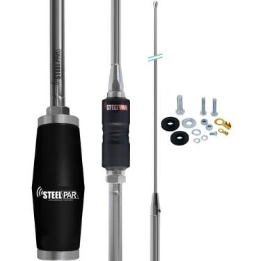 Imagem de Antena Móvel Bobinada Caminhão Radio Amador Px Argentina Inox 1,63 met