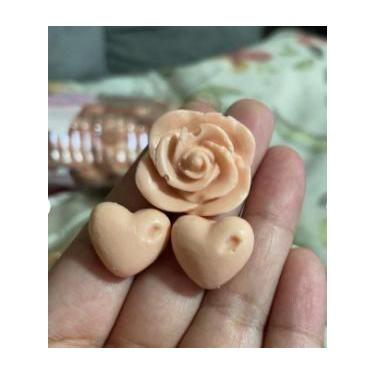 Imagem de Kit sabonete 50un mini rosa + 50un mini coração lembrancinha - D&C, AZ
