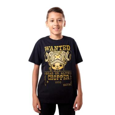Imagem de Camiseta Wanted Chopper Infantil Camisa Estampada Anime Unissex - Glev