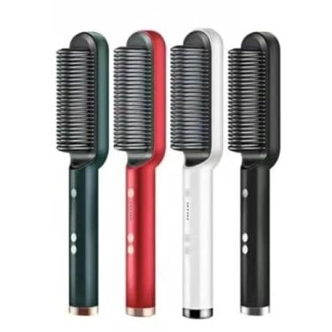 Imagem de Escova Alisadora Bivolt 5 em 1 - Alisa, Hidrata, Modela, Alinha e Anti-Frizz (aleatorai)