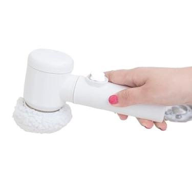 Imagem de Escova Eletrica de Limpeza 5 em 1 Sem Fio Limpador Multiuso Pratico Para Cozinha, Banheiro prático(ESCOVA C/ 5ACESSORIOS)