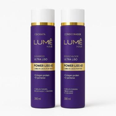 Imagem de Kit Cabelos Lisos Odorata Lume Hair Shampoo 300ml e Condicionador 300m