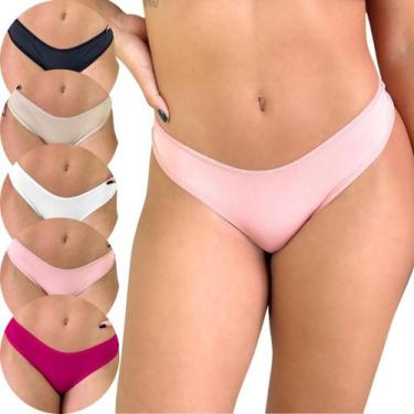Imagem de Kit 3 Calcinhas de Algodão Feminina Tanga Cotton Confortável - Viére, 