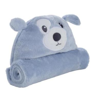 Imagem de Manta com Capuz Bichinhos Infantil Pimpolho, Azul Cachorro