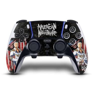 Imagem de Head Case Designs Capa de vinil oficialmente licenciada WWE American Nightmare Portrait Cody Rhodes para jogos compatível com Sony PlayStation 5 PS5 DualSense Edge Controller