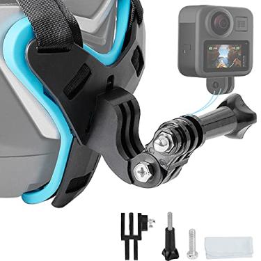 Imagem de ChromLives Suporte Para Capacete Gopro, Cinta De Queixo Motocicleta Atualizada Gopro Hero 11, 10, 9, 8, 7, 6, 5, 4, 3, Xiaomi Yi E Mais Câmeras Ação