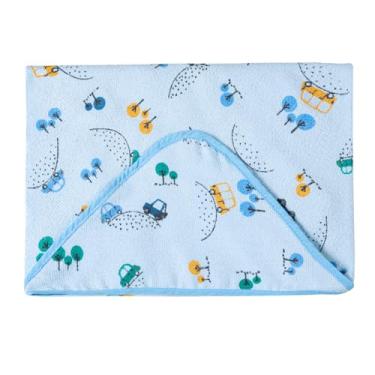Imagem de Toalha de Banho com Capuz Felpuda – 100% Algodão | Alta Absorção | Estampas Encantadoras | Para Bebês até 18 Meses – Era Uma Vez (Bibi, Unico)