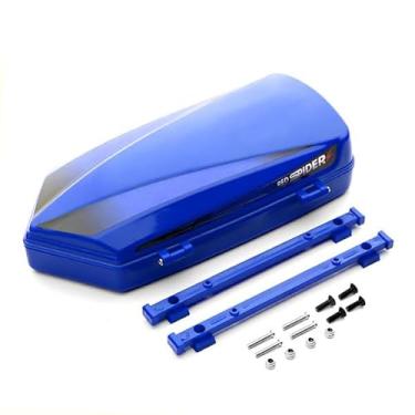 Imagem de RC Plastic Roof Trunk Luggage Rack Box, Car Shell Body Upgrade for 1/10 or 1/12 Proportion Traxxas TRX4 TRX6 Axial SCX10 90046 G63 VP VS4 RC Crawler (Blue)