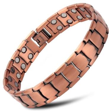 Imagem de Pulseira magnética THE NORTH RING 99,9% de cobre puro para homens