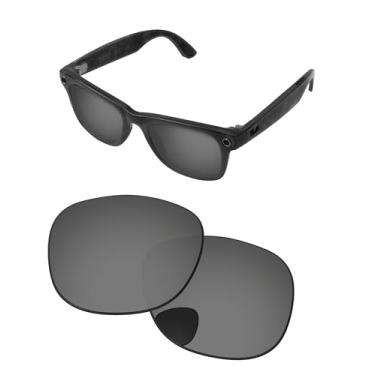 Imagem de PapaViva Lentes de substituição compatíveis com óculos de sol Ray-Ban Meta RW4008 53 mm preto cromado Pro + polarizada antirreflexo