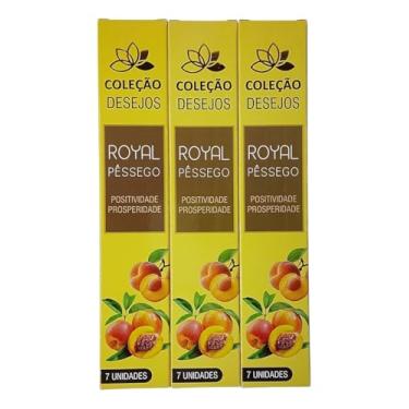 Imagem de Incenso Dos Desejos Vegano Super Premium 3 caixas - Escolha seu aroma!(Royal Pêssego)