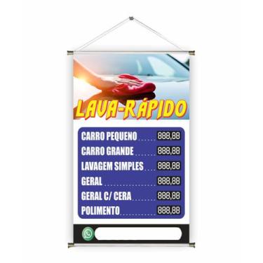 Imagem de Banner pronto Lava Jato BA 224 medida 45x70 cm arte pronta