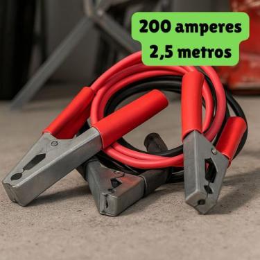 Imagem de Cabo Chupeta Para Transferência Carga de Bateria 2,5m Para Carro Veícu