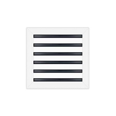 Imagem de BUILDMART - Tampa de ventilação de ar de 30 x 30 cm - Lama de drywall em saída de ar branca - Difusor de slot linear MUD - Grade de registro para teto e paredes - Texas Buildmart