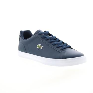 Imagem de Lacoste Tênis masculino Lerond Pro, Azul-marinho/branco, 45