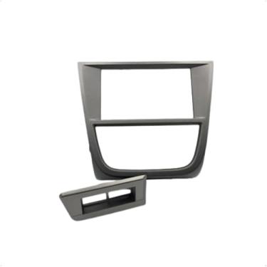 Imagem de Moldura 2 Din Gol/Voyage/Saveiro Cross/Tropper G5 Cinza JP/CH Com Botão Expex - EPX VW-558