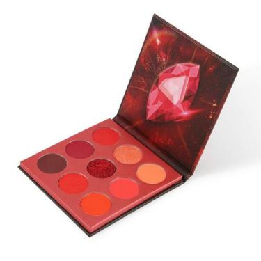 Imagem de Paleta de sombras docolor Red Gemstone 9 cores Y0912-3