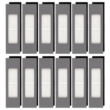 Imagem de Kit de filtro HEPA de 12 peças para Ecovacs DEEBOT OZMO N10 N10 Plus -