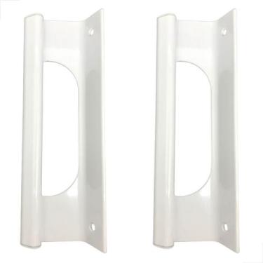 Imagem de Puxador Para Porta Correr Alumí Pux-157 195mm 2Peças Branco - Mettallf