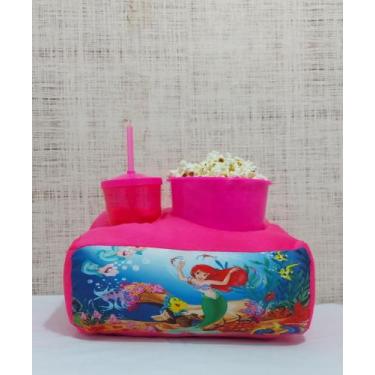 Imagem de Kit cinema - almofada personaliza c/copo + balde de pipoca - THEOVITEX