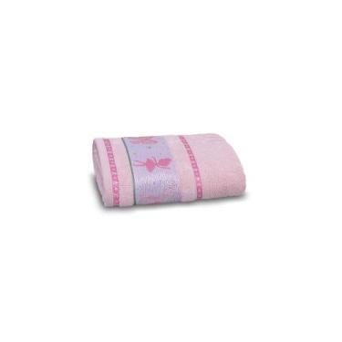 Imagem de Toalha Lavabo Infantil Soft Kids 100% Algodão 32x45cm Appel Rosa Fita 