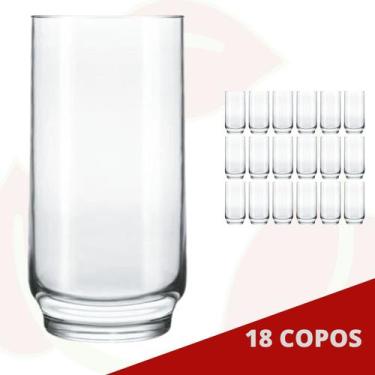Imagem de 18 Copo de Vidro Lights Transparente 300ML Nadir Long Drink - NADIR FI