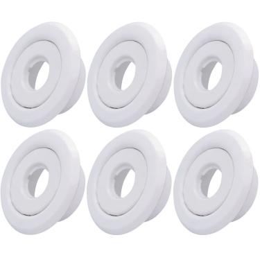 Imagem de TunaMax (pacote com 6) placa de proteção de cabeça de irrigador de fogo IPS de 1,27 cm padrão anel de cobertura rebaixado branco