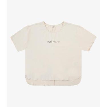 Imagem de Blusa Mullet Feminina Rovitex Bege, M, Bege