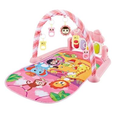 Imagem de Tapete De Atividades Piano Musical Chocalho Rosa - Baby Style
