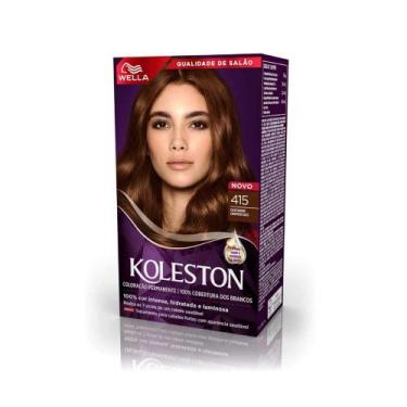 Imagem de Tintura Koleston Kit 415 Castanho Crepúsculo Noite Iluminada