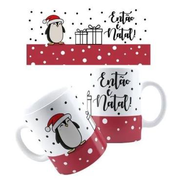 Imagem de Xícara Caneca Personalizada de Porcelana Cerâmica  Natalina Natal Entã