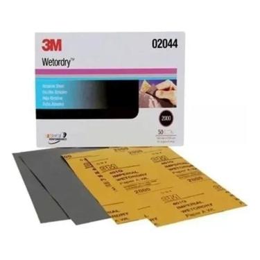 Imagem de 2X Kit Lixa D`Agua 220, 400, 600, 1200 E 2000 3M Para Polime