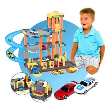 Imagem de Brinquedo Pista Garagem Faz De Conta Radical Elevador Carrinhos Posto 