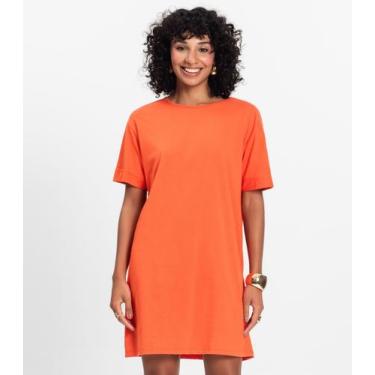 Imagem de Camisola Feminina Lisa Select Laranja, M, Laranja