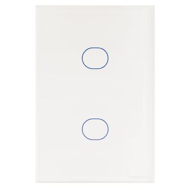 Imagem de Interruptor Touch Wi-Fi Smart Tramontina Branco com 2 Canais