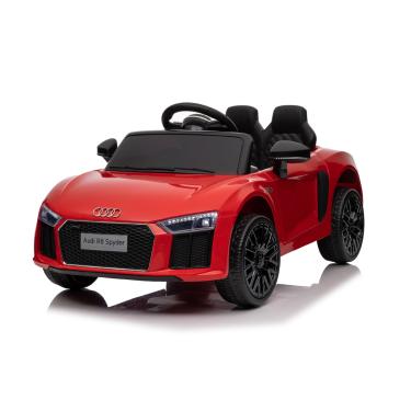 Imagem de Carro Elétrico Infantil De Passeio 2 Lugares Audi R8 Spyder Com Bateria Recarregável 12V E Controle Remoto Zippy Toys Vermelho