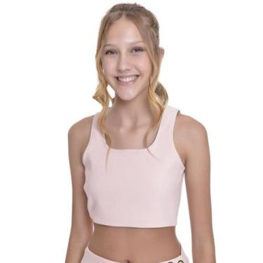 Imagem de Top Teen Amofany Em Bengaline Com Tela E Ziper - NUDE - M - AMOFANY TE