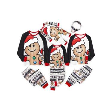 Imagem de Conjuntos de pijamas PATPAT Family Christmas Matching, pretos de 6 a 9