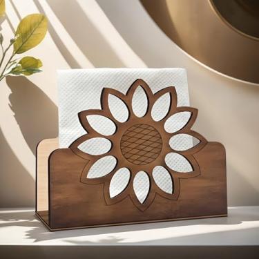 Imagem de Porta-guardanapos de mesa de girassol, adequados para restaurantes, bares, hotéis, decoração de mesa de cozinha doméstica