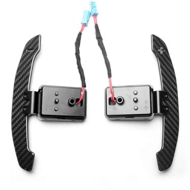 Imagem de Câmbio magnético de fibra de carbono brilhante para BMW Série 1-5 7 F20 F22 F30 F32 F46 F80 G20 G30 G80 F83 F87, para Mini F55/F56/F57/F60 e Supra A90 MK5 Acessórios de volante (tipo brilhante 1)